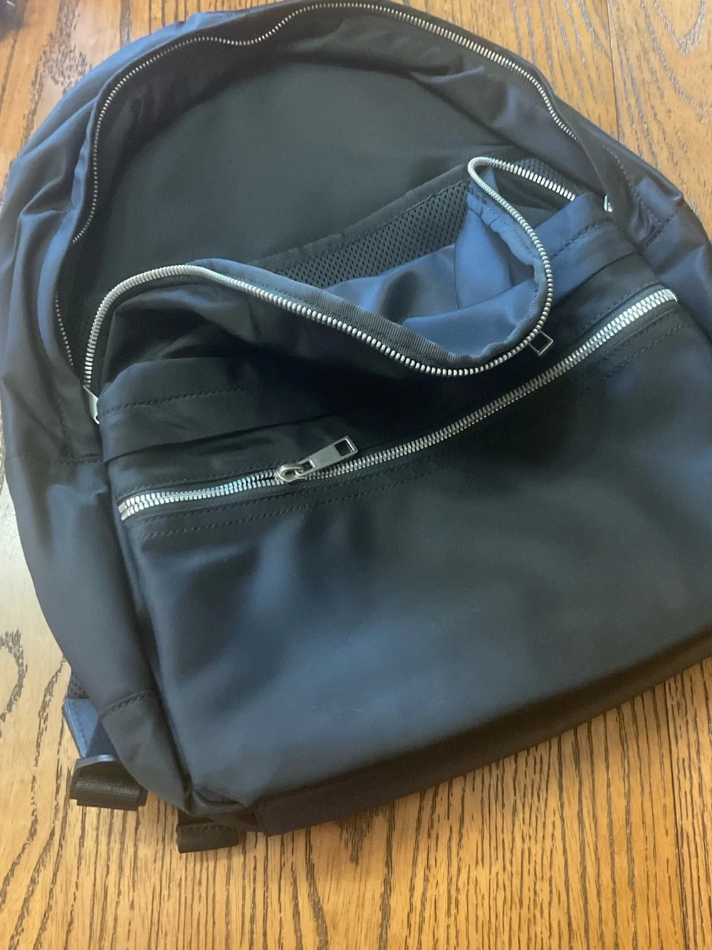 Quince Revive Unisex Black Nylon Daypack Backpack . Size OS